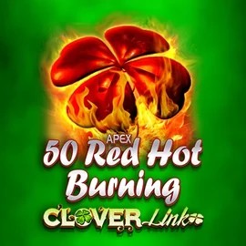 Slots logo of 50 Red Hot Burning Clover Links from Novomatic at Hollywin Casino