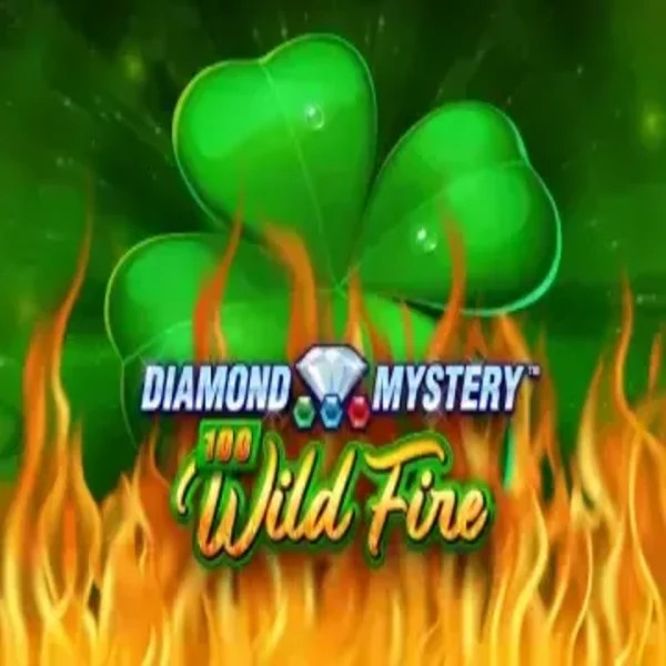 Diamond Mystery 100 Wild Fire slot visual from Greentube available on hollywincasino.ch