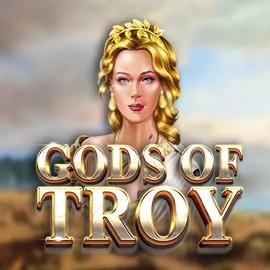 Slots logo of Gods of Troy from Red Tiger Gaming at Hollywin Casino