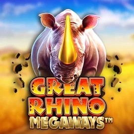 Great Rhino Megaways logo by Pragmatic Play at Hollywin Casino