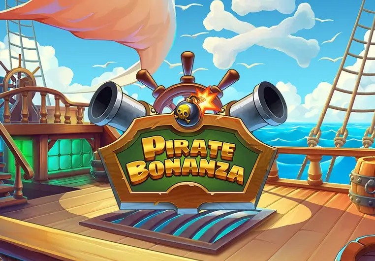 Pirate Bonanza Slot online game logo by Backseat Gaming on hollywincasino.ch