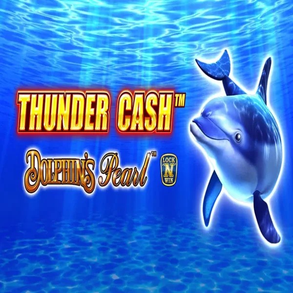 Thunder Cash Dolphins Pearl logo – Slots by Novomatic at Hollywin Casino