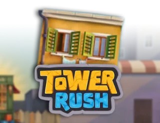 Tower Rush slot logo by Galaxsys at Hollywin Casino