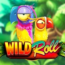 Wild Roll slot logo by Playtech at Hollywin Casino